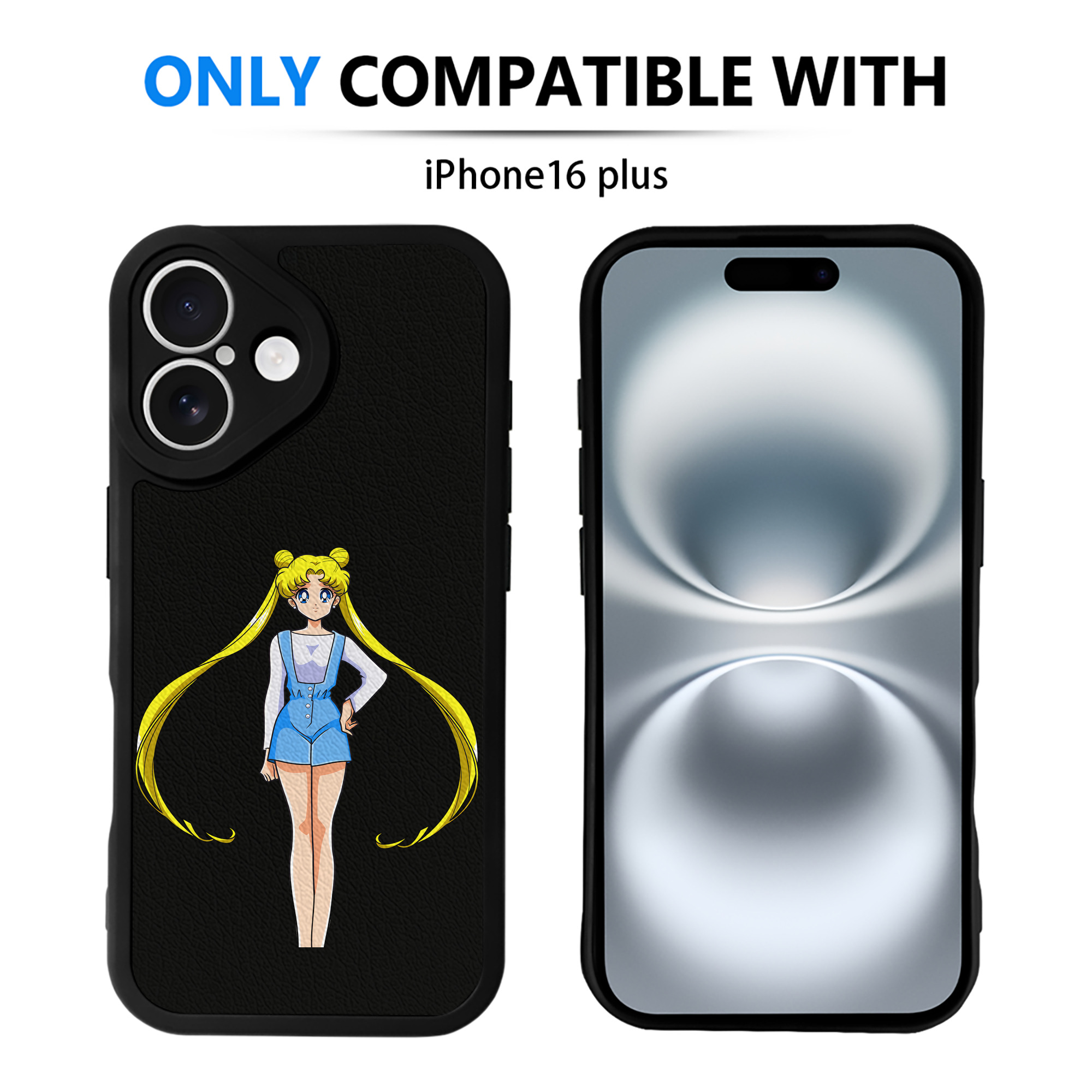 （画像用） 美少女戦士セーラームーン 愛野 美奈子 あいの みなこ Sailor Moon Aino Minako 【iPhone 16シリーズ対応】シリコンスマホケース（レザー調） 材質：シリコン
